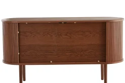 Miliboo Vintage-Sideboard aus dunklem Walnussfurnier mit 2 Schiebetüren B138 cm EPIC* Sideboards