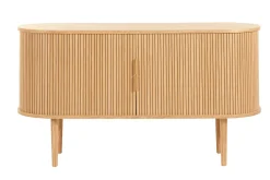 Miliboo Vintage-Sideboard aus hellem Eichenholz mit 2 Schiebetüren B138 cm EPIC* Sideboards