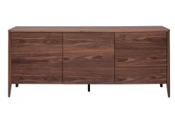 Miliboo Vintage-Sideboard mit 2 Türen und 3 Schubladen Walnussfurnier B180 cm BENJA* Sideboards