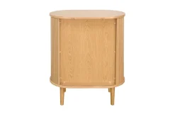 Miliboo Vintage-Sideboard mit Schiebetüren aus hellem Eichenfurnier B70 cm EPIC* Sideboards|Flurmöbel