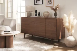 Miliboo Vintage-Sideboard mit vier Türen aus dunklem Holz B160 cm SUVA* Sideboards
