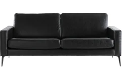 Miliboo Vintage-Sofa Schwarz 3 Sitzplätze RICCI* Design-sofas