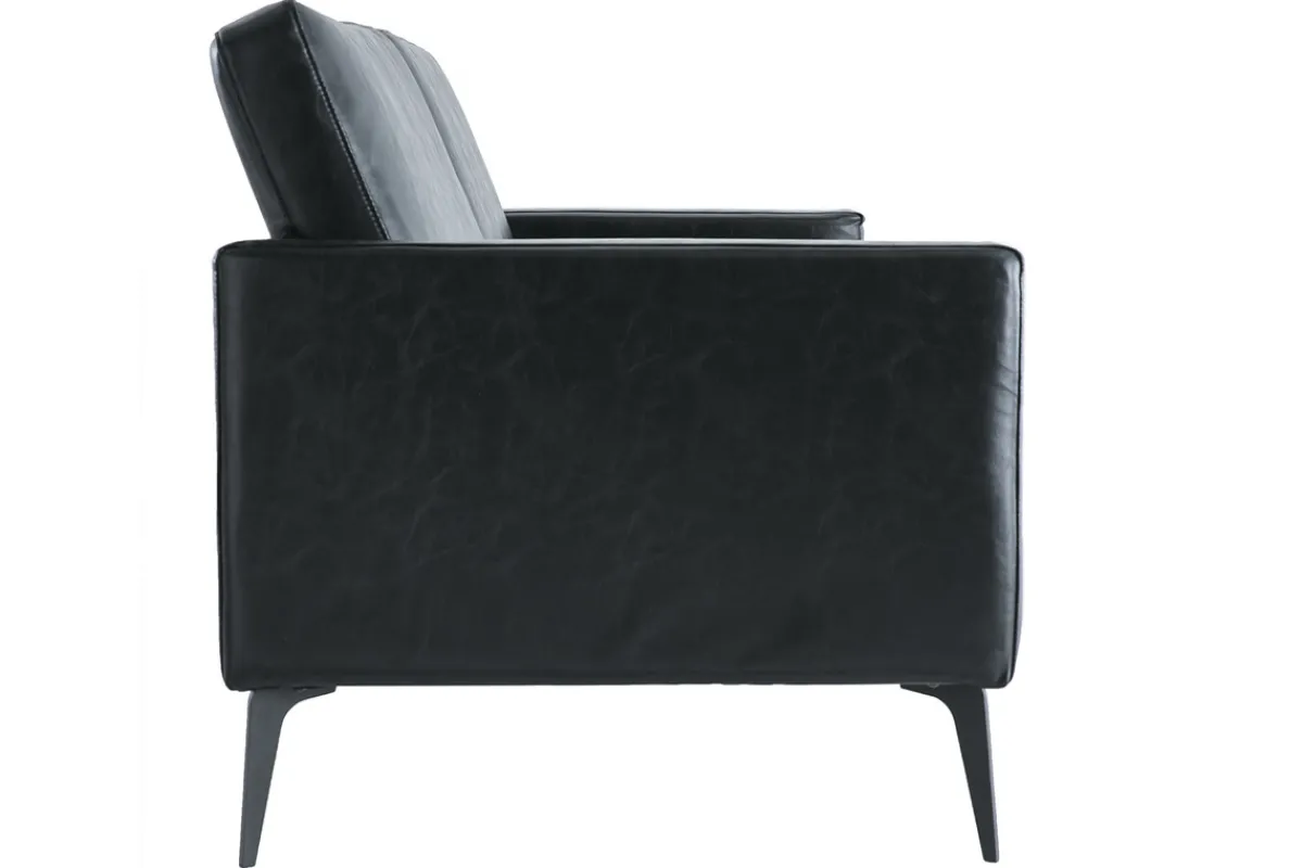 Miliboo Vintage-Sofa Schwarz 3 Sitzplätze RICCI* Design-sofas