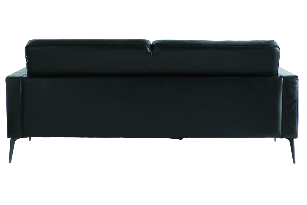 Miliboo Vintage-Sofa Schwarz 3 Sitzplätze RICCI* Design-sofas