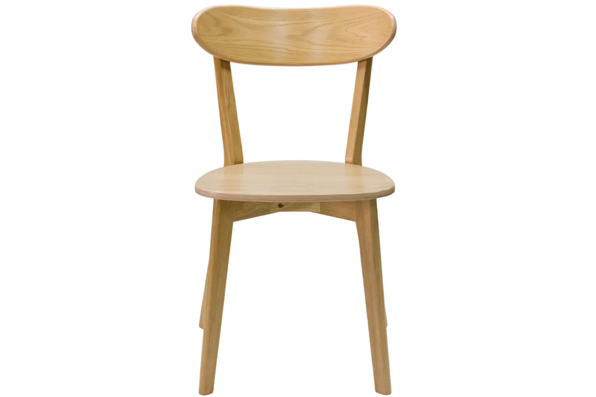 Miliboo Vintage-Stühle aus hellem Holz mit Eichenfurnier (2er-Set) DOVE* Design-stühle|Holzstühle