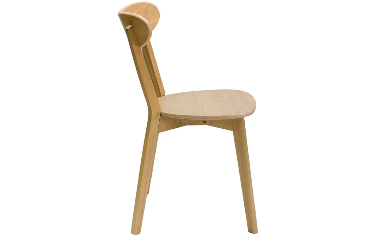 Miliboo Vintage-Stühle aus hellem Holz mit Eichenfurnier (2er-Set) DOVE* Design-stühle|Holzstühle