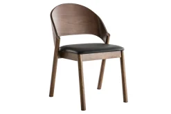 Miliboo Vintage-Stühle aus Walnuss und in Schwarz (2er-Set) AVALON* Design-stühle|Holzstühle