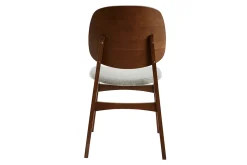 Miliboo Vintage-Stühle mit hellgrauem Stoff und dunklem Holz (2er-Set) SOQUETTE* Design-stühle|Holzstühle