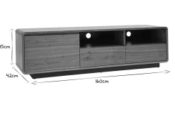 Miliboo Vintage-TV-Möbel in Nussbaumoptik 160 cm JAKO* Tv-lowboards