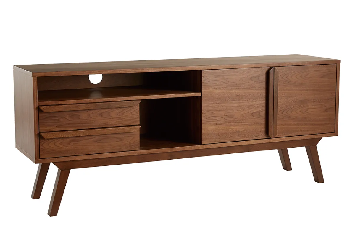 Miliboo Vintage-TV-Möbel Nussbaum L160 cm VOLVER* Tv-lowboards