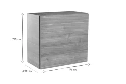 Miliboo Wandelement quadratisch Oberfläche Holz hell ETERNEL* Bücherregale|Bücherregale