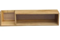 Miliboo Wandregal aus massivem Mangoholz und Rattan-Rohrgeflecht B90 cm ACANGE* Wandregale|Alle Dekoration