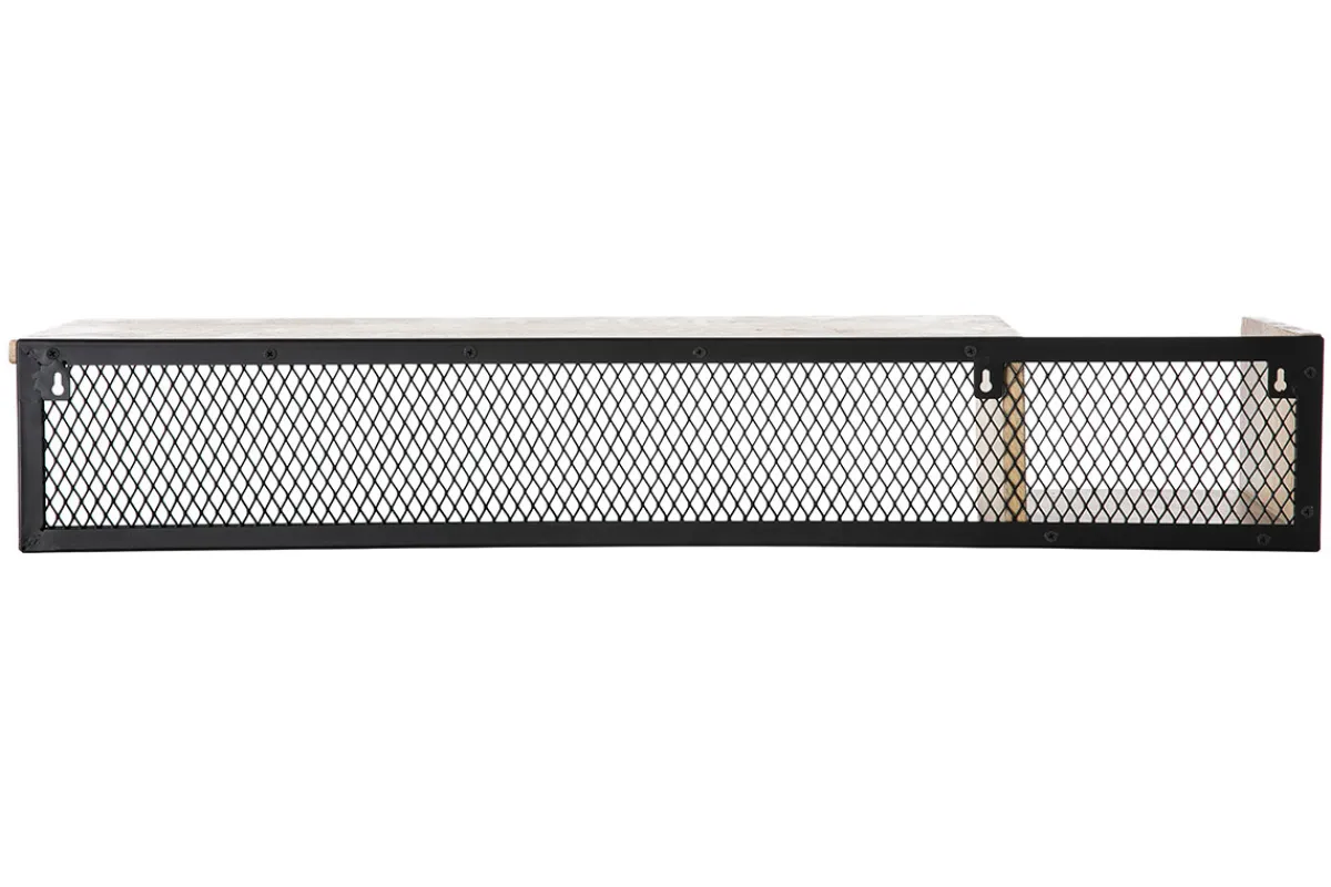 Miliboo Wandregal Industrie-Stil Mangoholz und Metall 90 cm RACK* Bücherregale|Bücherregale