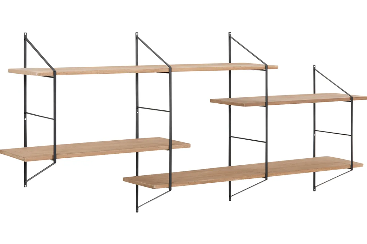 Miliboo Wandregal XL Holz und Metall BRIDGE* Wandregale|Alle Dekoration
