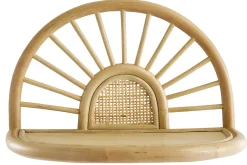 Miliboo Wandregale aus naturfarbenem Rattan und Rohrgeflecht B40 cm (2er Set) BOW* Nachttische|Wandregale