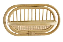 Miliboo Wandregale aus naturfarbenem Rattan und Rohrgeflecht B45 cm (2er-Set) SYBILLE* Nachttische|Wandregale
