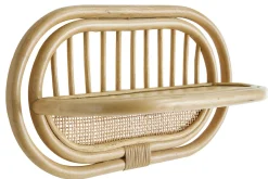 Miliboo Wandregale aus naturfarbenem Rattan und Rohrgeflecht B45 cm (2er-Set) SYBILLE* Nachttische|Wandregale