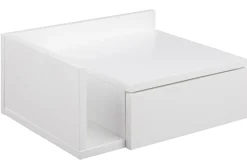 Miliboo Weißer Wand-Nachttisch mit Schublade B40 cm NASTY* Nachttische