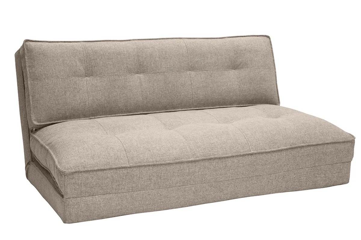 Miliboo Zweisitzer-Relaxsessel aus taupefarbenem Stoff SALLY* Schlafsessel