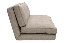 Miliboo Zweisitzer-Relaxsessel aus taupefarbenem Stoff SALLY* Schlafsessel