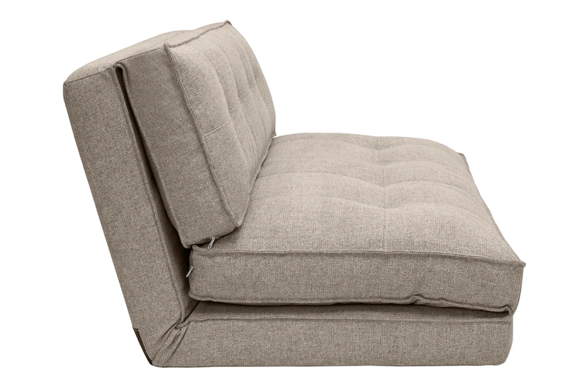 Miliboo Zweisitzer-Relaxsessel aus taupefarbenem Stoff SALLY* Schlafsessel