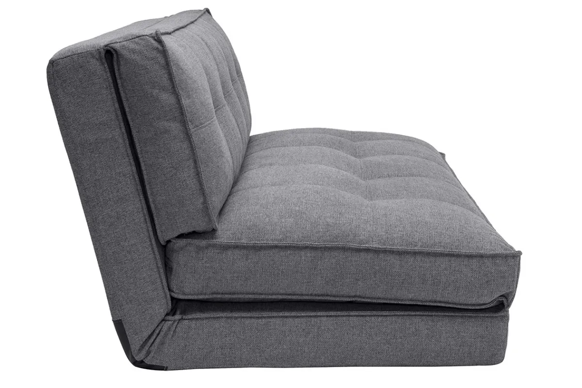Miliboo Zweisitzer-Schlafsessel aus grauem Stoff SALLY* Schlafsessel