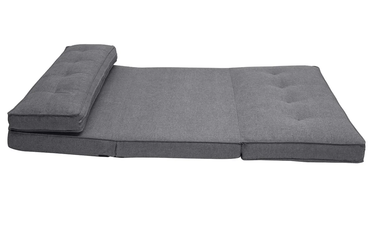 Miliboo Zweisitzer-Schlafsessel aus grauem Stoff SALLY* Schlafsessel