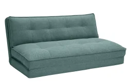 Miliboo Zweisitzer-Schlafsofa aus grauem Stoff SALLY* Schlafsessel